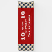 8th, 9th, 10th, 11th Birthday Party Banner (Vertikal)
