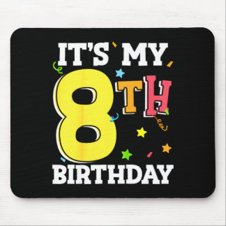 8th birthday 8 eight happy birthday boy or girls mousepad