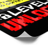 8th Grade Level Unlocked Gamer First Day Of School Poster (Ecke)