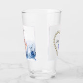 8th Wedding Anniversary Romantic Floral Keepsake Glas (Links)