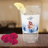 8th Wedding Anniversary Romantic Floral Keepsake Glas