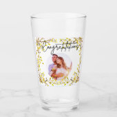 8th Wedding Anniversary Spring Flowers Photo Glas (Vorderseite)