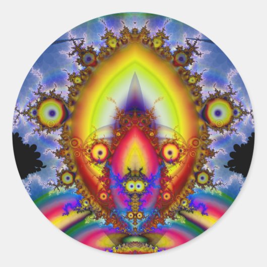 8uul Smooth Runder Aufkleber (Vorderseite)