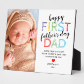 8x10 1. Vatertag Foto Plaque Fotoplatte (Seite)