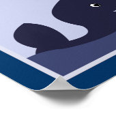 8X10 Ahoy Mate Whale Nautical Kinderzimmer Art Pri Poster (Ecke)