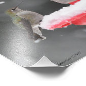 8X10 Anna's Hummingbird im Schnee Fotodruck (Ecke)