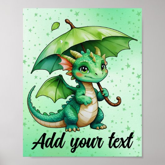 8x10 Baby-Drache-Plakat Poster (Vorne)