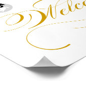 8x10 Blüh Wedding Willkommenszeichen für Framine Poster (Ecke)
