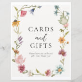 8x10 Blumenteeerkarten und Geschenke Unterschrift (Vorderseite)