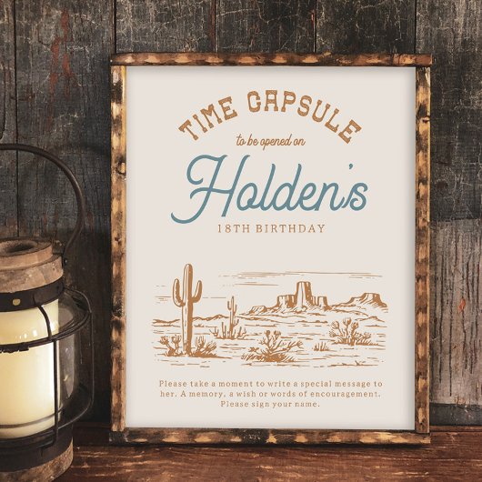 8x10 Cowboy Time Kapselunterschrift