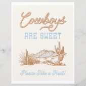 8x10 Cowboys sind Sweet Western Sign (Vorderseite)