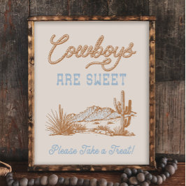 8x10 Cowboys sind Sweet Western Sign