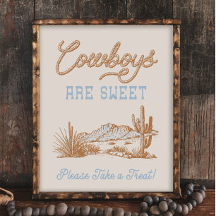 8x10 Cowboys sind Sweet Western Sign