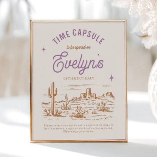 8x10 Cowgirl Time Kapselunterschrift