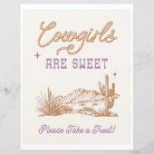 8x10 Cowgirls sind Sweet Western Sign (Vorderseite)
