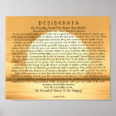 8x10 Desiderata Gedicht & andere Größen auch! Poster (Vorne)