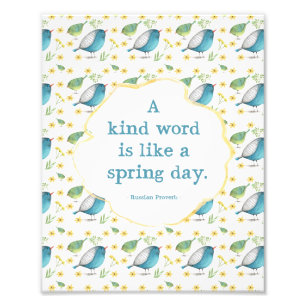 8x10 Druck - Zitat über Güte