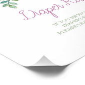 8x10 Elephant Diaper Raffle Sign Fotodruck (Ecke)