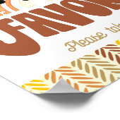 8x10 Favors Boho Woodland Fox Geburtstag Poster (Ecke)