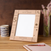 8x10 FÜNFTER Foto für Grundschulen Geätzte Rahmen (Links)