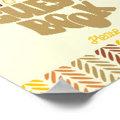 8x10 Gästebuch Boho Woodland Bear Birthday (Ecke)