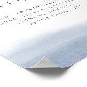 8x10 Gedecktes Hochzeitssymbol für das Küstenwasse Poster (Ecke)