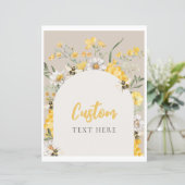 8x10 Gelbe Blütenbiene Sonderzeichen (Stehend Vorderseite)