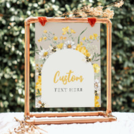 8x10 Gelbe Blütenbiene Sonderzeichen