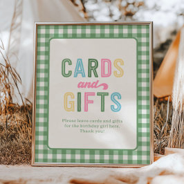 8x10 Girl's Camping Cards and Gifts Sign