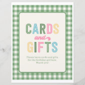 8x10 Girl's Camping Cards and Gifts Sign (Vorderseite)