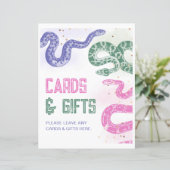 8x10 Girly Snake Cards & Gifts Sign (Stehend Vorderseite)