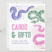 8x10 Girly Snake Cards & Gifts Sign (Vorderseite)
