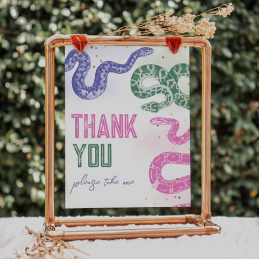 8x10 Girly Snake Geburtstagsbegierig-Zeichen