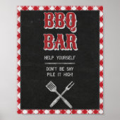 8x10 GRILLEN Hinterhof Geburtstag GRILLEN Bar Tafe Poster (Vorne)