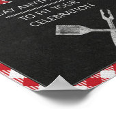 8x10 GRILLEN im Hinterhof Benutzerdefiniertes Tabe Poster (Ecke)