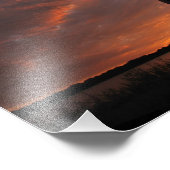 8x10 Guitar Sunset Silhouette Fotodruck (Ecke)