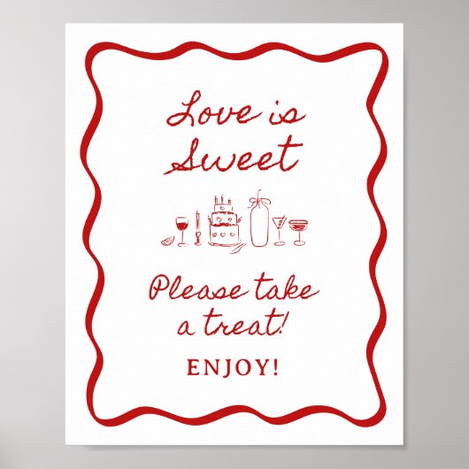 8x10" Handgeschriebene Bridal-Favoriten an der Gre Poster (Vorne)