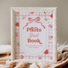 8x10 Inch Berry Foto Guest Book Sign