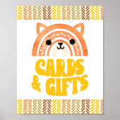 8x10 Karten & Geschenke Boho Woodland Fox Geburtst Poster (Vorne)