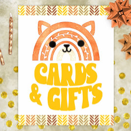 8x10 Karten & Geschenke Boho Woodland Fox Geburtst Poster