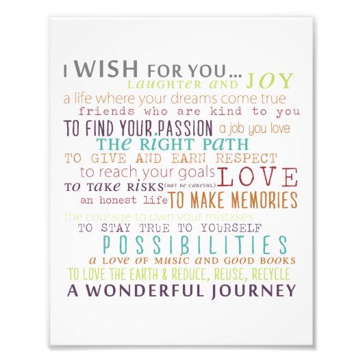 8x10 Kinderwörterbuch-Regeln Fotodruck (Vorne)