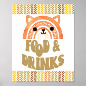 8x10 Nahrungsmittel und Getränke Boho Woodland Fox Poster (Vorne)