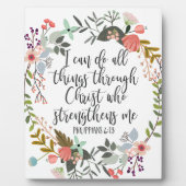 8x10 Philippinen 4:13 Ich kann alles tun, Bibel, Fotoplatte (Vorderseite)