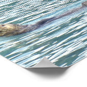 8x10 Plakatpapier (Matte) des Otters Poster (Ecke)