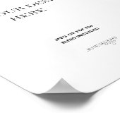 8x10" Poster-Portrait Hochzeitszeichendruck Poster (Ecke)