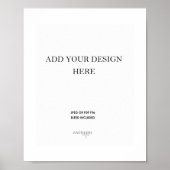 8x10" Poster-Portrait Hochzeitszeichendruck Poster (Vorne)