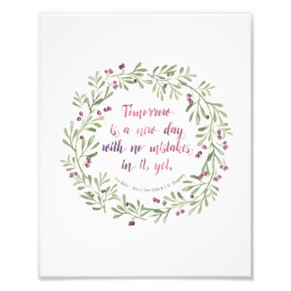 8x10 Print - Anne of Green Gables zitiert Fotodruck