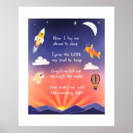 8x10 Print - Kinderabendgebet Poster