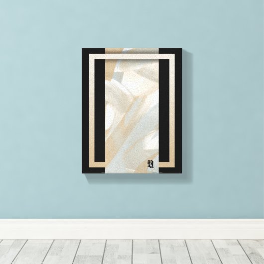 8x10" Sandy Tornado Trend Abstrakt Art Beige Leinwanddruck (Insitu (Holzboden))