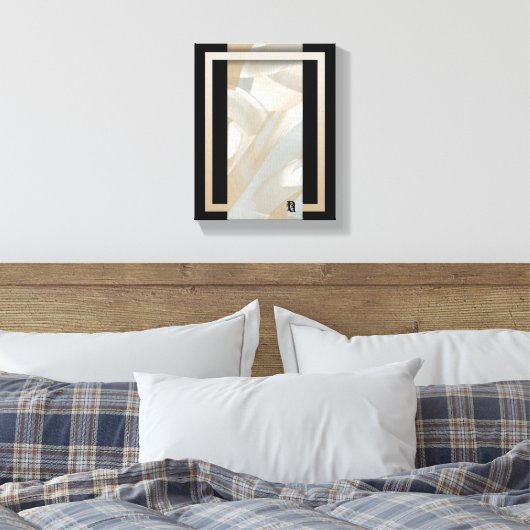8x10" Sandy Tornado Trend Abstrakt Art Beige Leinwanddruck (Insitu (Schlafzimmer))